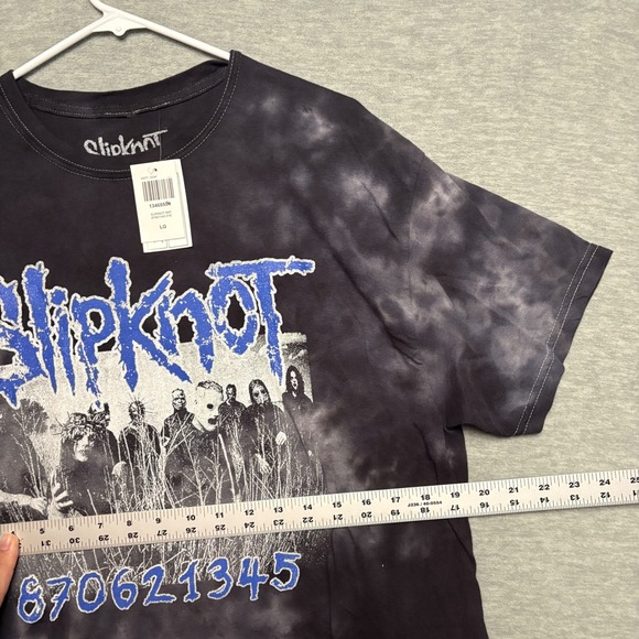 Men Slipknot Hot Topic‎  Band T Shirt Tie Dye Graphic Grunge Metal Punk Large - Picture 3 of 8